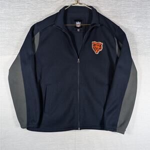 NFL Apparel Chicago Bears Waffle Jacket Mens Size Extra Large Blue